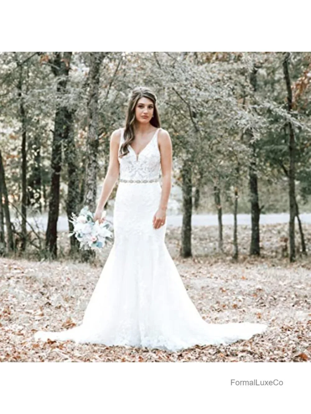 Crystal Bridal Sash Belt with Rhinestones and Pearls Wedding Dress Belt
